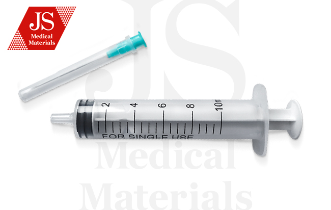 Шприц JS ін’єкційний 10,0 мл з голкою 0,8х38 мм, 3-х компонентний, тип з’єднання з голкою «Луер Сліп»